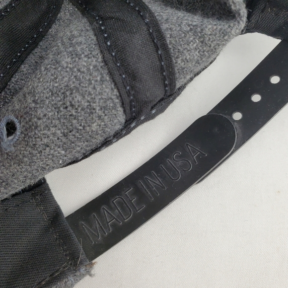 Vtg Broner Harvard Baseball Cap Hat 1-Sz Snapback Gray Blue Red  Logo USA Made - Picture 9 of 10